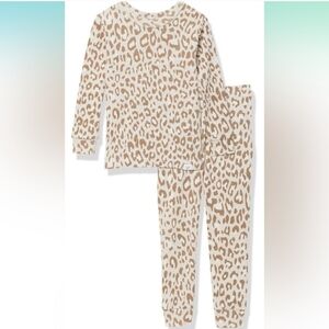NEW Gap Kids Organic Cotton Leopard Print Snug Fit Pajamas